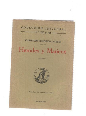 Coleccion Universal numero 765/766: Herodes y Mariene