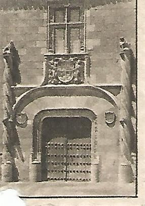 CROMO 004 GALLINA BLANCA 2o ALBUM. Serie 1 Casas señoriales - fachadas. Numero 5 Ciudad Rodrigo. Palacio de los Condes Montarco