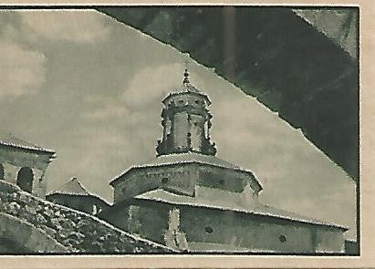 CROMO 0081 GALLINA BLANCA 2o ALBUM. Serie 30 Real Monasterio de Poblet. Numero 1 Cimborrio