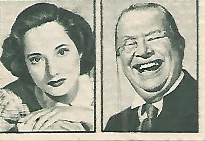 CROMO 00150 GALLINA BLANCA 2o ALBUM. Serie 54 Estrellas de la Pantalla. Numero 7 Merle Oberon - Charles Coburn