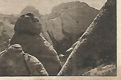 CROMO 00191 GALLINA BLANCA 2o ALBUM. Serie 75 Montserrat. Numero 6