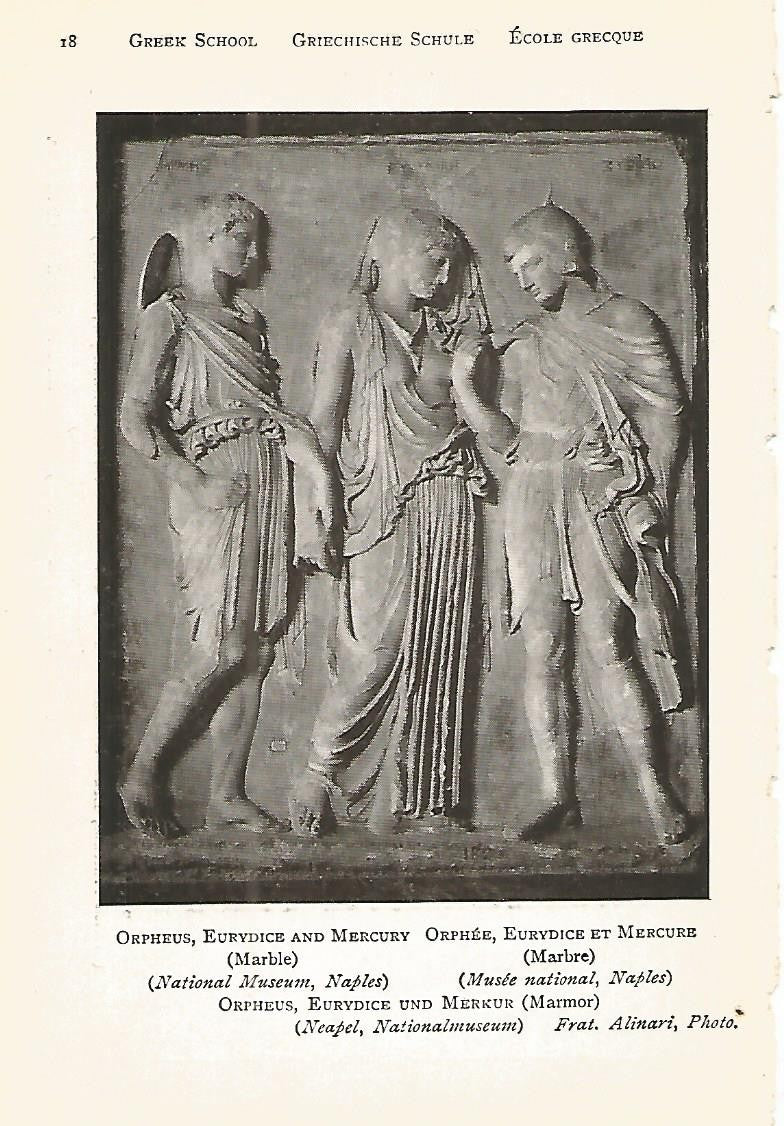 Lamina 904: GRECIA. Orfeo Euridice y Mercurio