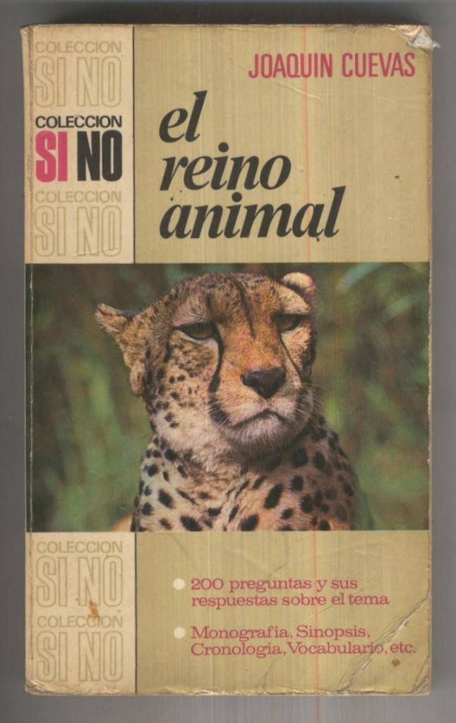 Coleccion Si No numero 009: el reino animal (cubierta regular estado con roto en trasera)