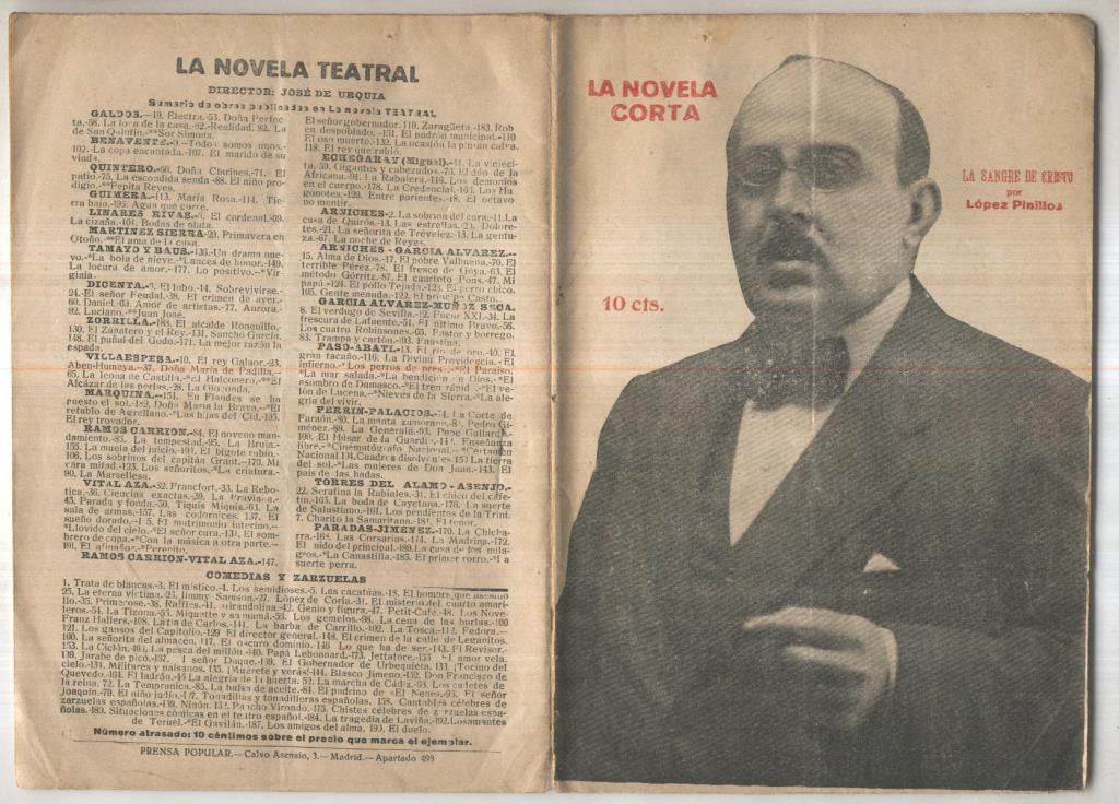 La novela corta numero 248: La sangre de Cristo
