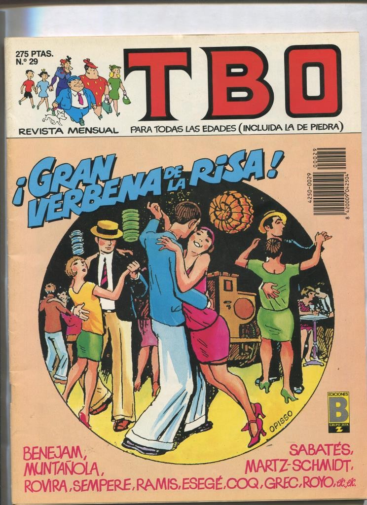 TBO de Ediciones B numero 029: cubierta de Opisso (numerado 1 en trasera)
