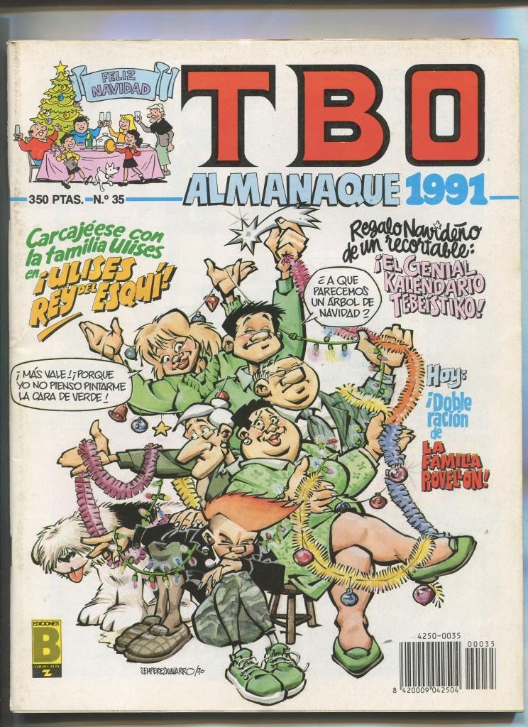 TBO de Ediciones B numero 035: almanaque 1991 con el recortable
