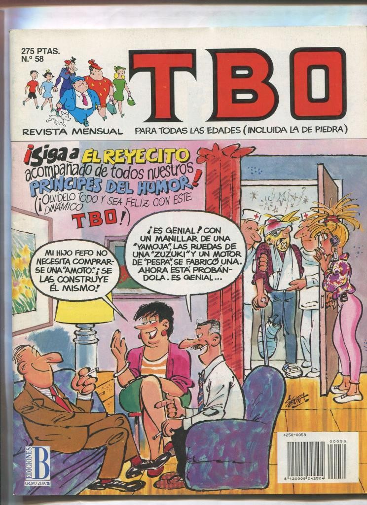 TBO de Ediciones B numero 058 (numerado 1 en trasera)