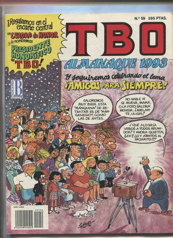 TBO de Ediciones B numero 059: almanaque 1993 ( numerado 4 en trasera)