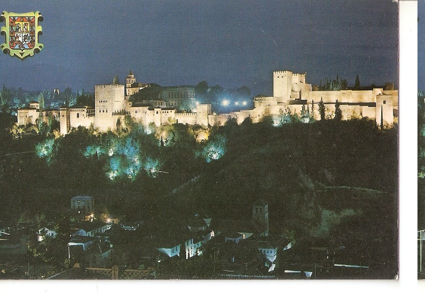 Postal 045009 : Granada. Alhambra iluminada