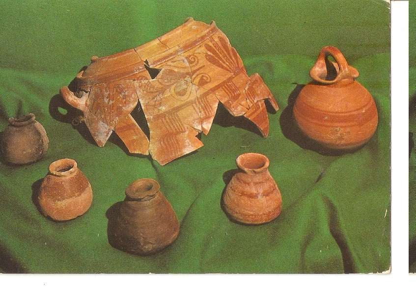Postal 045092 : Museu dArtesa de Lleida. Cultura iberico - ilergeta. Fragment de tenalla procedetns de Margalef terme de Torregrossa (segle III)