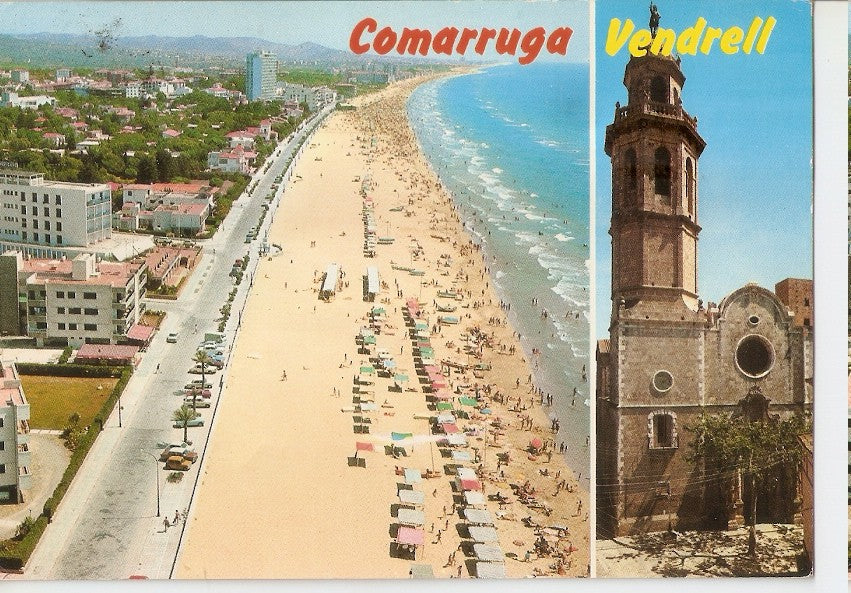 Postal 045101 : Costa Dorada - Tarragona. Comarruga - Vendrell. Playa
