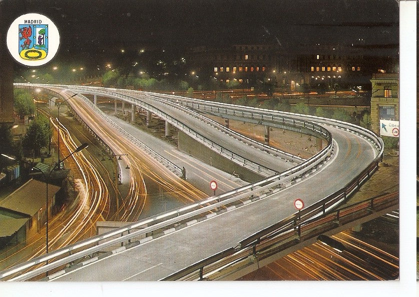 Postal 045113 : Madrid. Pasos elevados de la Glorieta del Emperador Carlos V