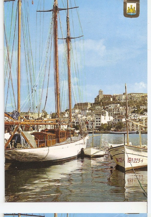 Postal 045125 : Ibiza. Isla Blanca. Vista parcial del puerto