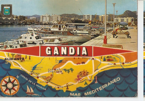 Postal 045140 : Gandia (Valencia). Diversos aspectos