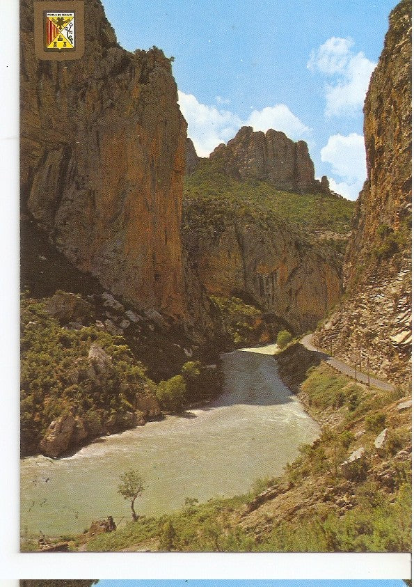 Postal 045146 : Pirineu Catala (Lleida). El Pallars. Congost de Collegats i Riu Noguera Pallaresa