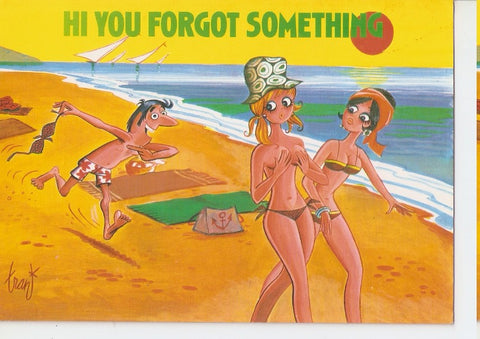 Postal 045185 : Hallazgo en la playa