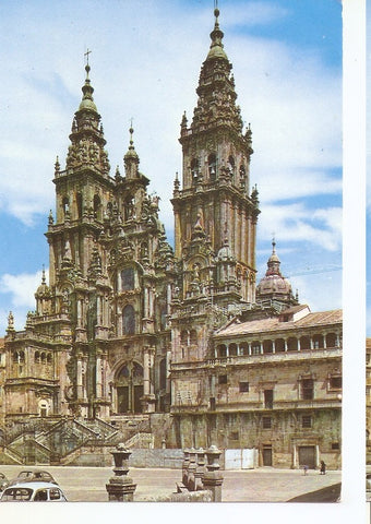 Postal 045187 : Santiago de Compostela. Catedral fachada del Obradoiro (s. XVIII)