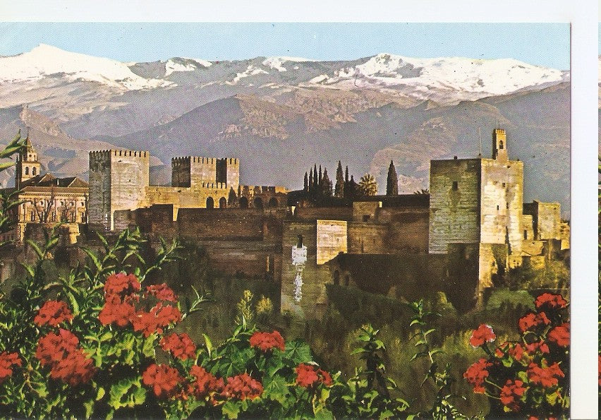 Postal 045214 : Granada. Vista general de la Alhambra y Sierra Nevada