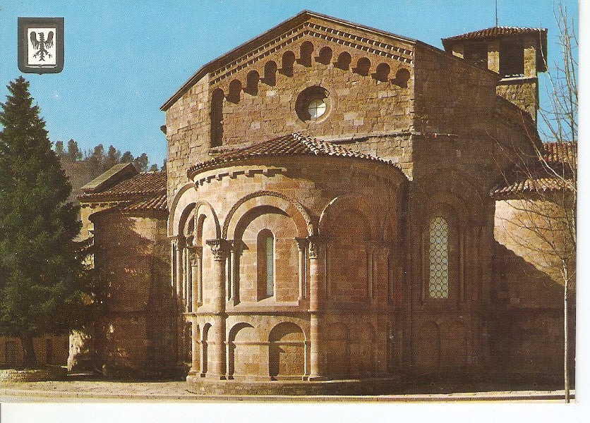 Postal 045257 : Catalunya romanica. Sant Joan de les Abadesses. Absis principal del Monestir (segle XII)