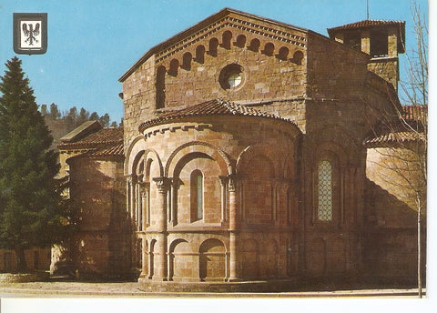 Postal 045257 : Catalunya romanica. Sant Joan de les Abadesses. Absis principal del Monestir (segle XII)