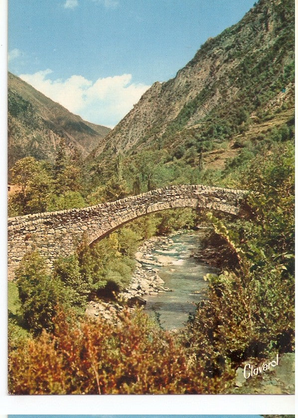 Postal 045259 : Valls dAndorra. Puente romanico de la Margineda