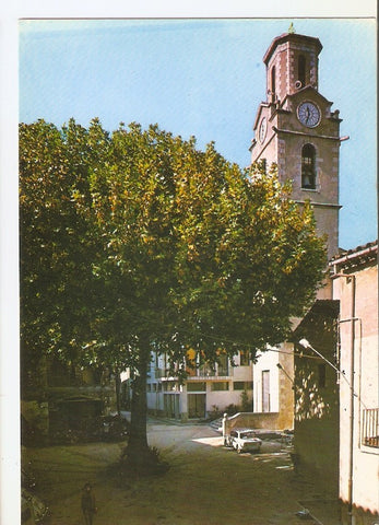 Postal 045267 : Arbucias. Plaza mayor e iglesia parroquial