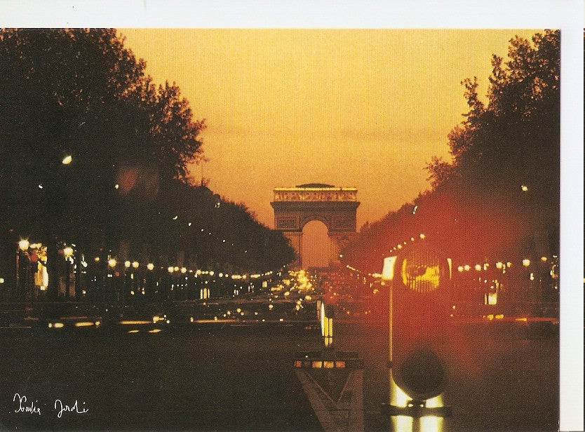 Postal 045291 : Lavenue des Champs-Elysees et larc de triomphe de lEtoile