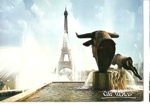 Postal 045307 : Paris. La Tour Eiffel et les jeux deau du Trocadero
