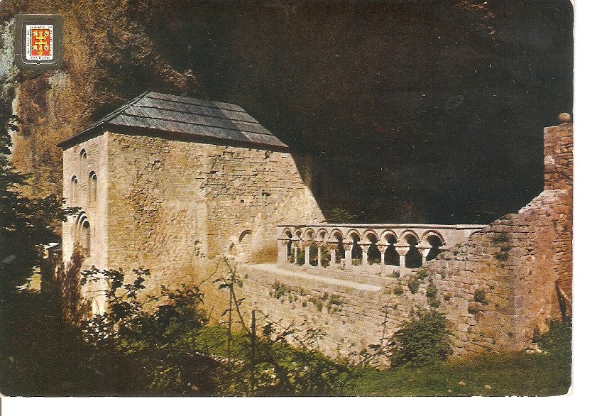 Postal 045335 : Pirineo Aragones (Huesca). san Juan de la Peña. Monasterio viejo