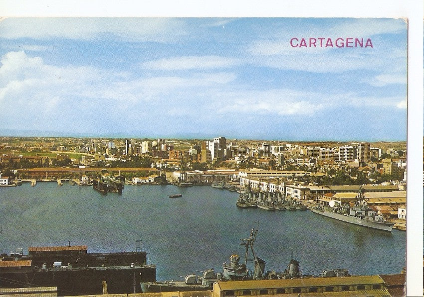 Postal 045345 : Cartagena. Puerto y vista parcial