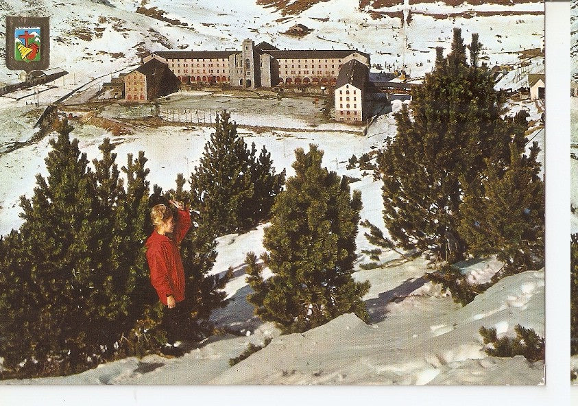 Postal 045371 : Nuria. Pirineu Catala. Santuari de Nuria