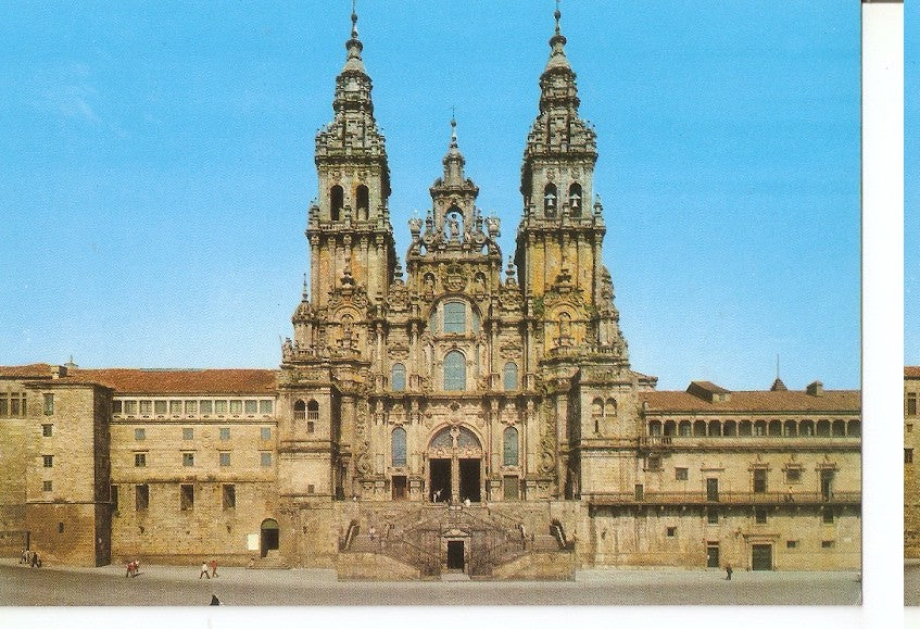 Postal 045386 : Santiago de Compostela. Catedral. Fachada del Obradoiro (siglo XVIII)