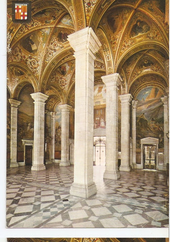 Postal 045392 : Barcelona. Barrio Gotico. Palacio de la Diputacion. Salon de Jorge. Detalle de las pinturas