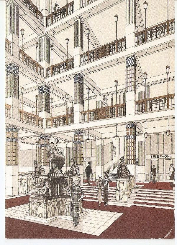 Postal 045405 : Otto Wagner. Entwurf - Vestibul