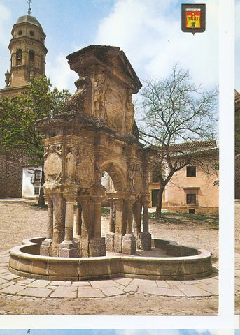 Postal 045412 : Baeza (Jaen). Fuente de Santa Maria y Torre de la Catedral