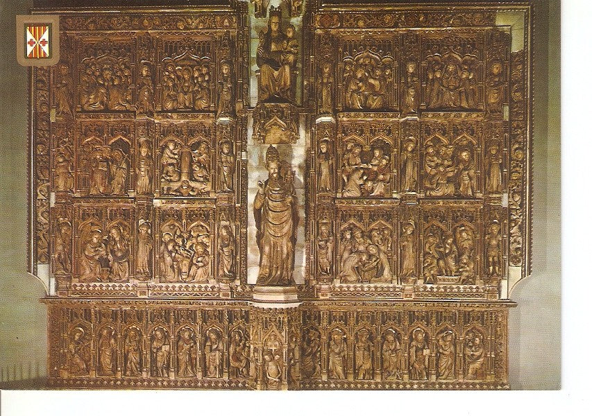 Postal 045438 : Vic. Ciutat dInteres Turistic. Catedral. Retaule en alabastre esculpit per Pere Oller