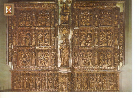 Postal 045438 : Vic. Ciutat dInteres Turistic. Catedral. Retaule en alabastre esculpit per Pere Oller