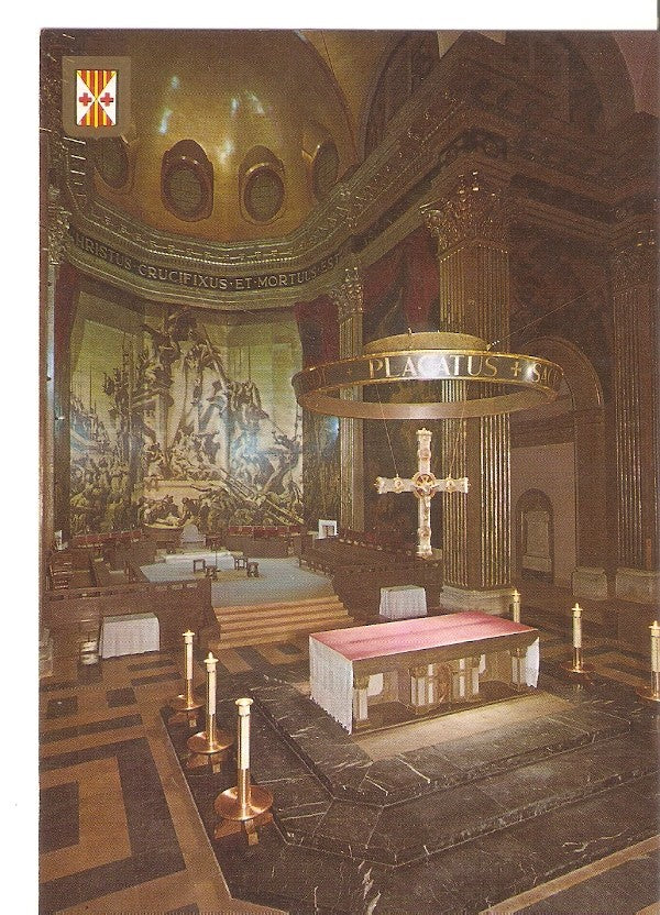 Postal 045439 : Vic (Barcelona). Ciutat dinteres Turistic. Catedral Altar major i coro. Decorat per Sert