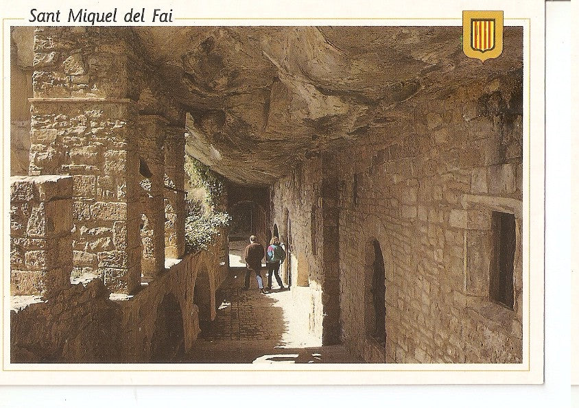 Postal 045446 : Sant Miquel del Fai. Entrada iglesia