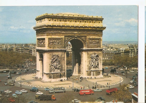 Postal 045462 : Paris. La place du General de Gaulle et lArc de Triomphe