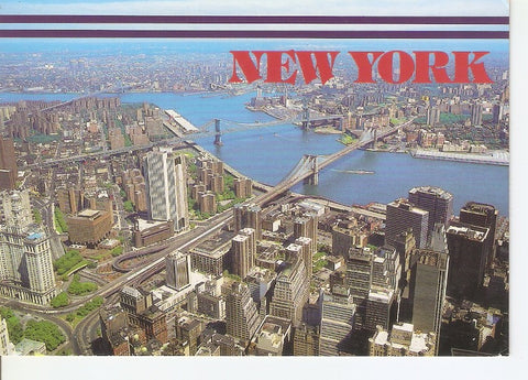 Postal 045470 : View of the East River from the top of the World Trade Center