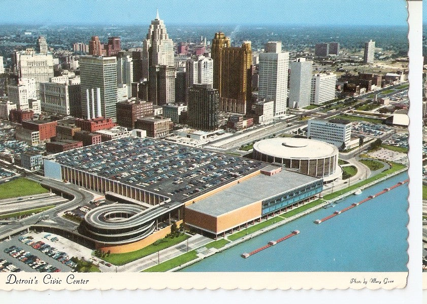 Postal 045520 : Detroits Civic Center. Michigan