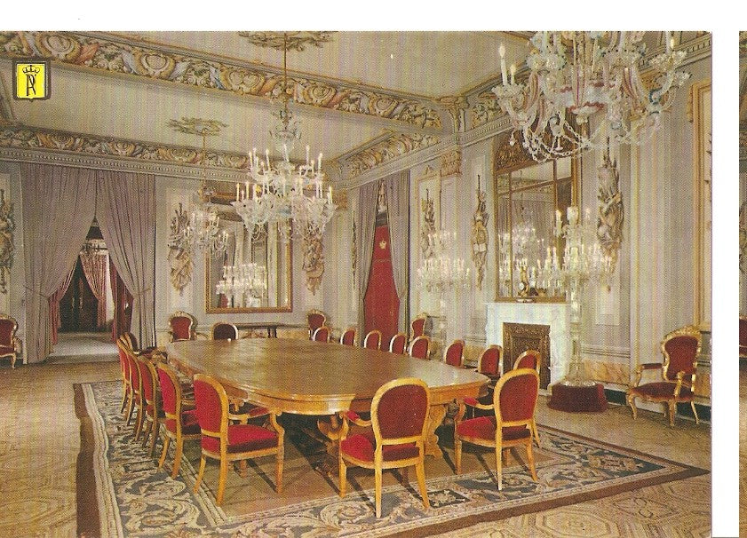 Postal 045543 : Barcelona. Palacio Real de Pedralbes. Salon de Consejo de Ministros