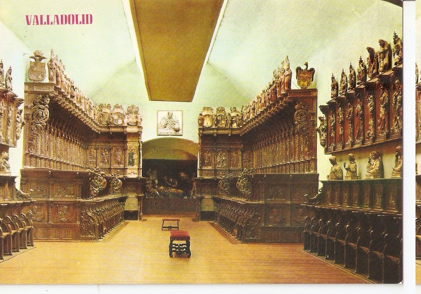 Postal 045564 : Valladolid. Silleria del Museo Nacional de Escultura