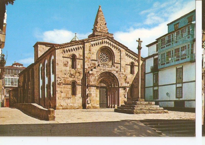 Postal 045570 : La Coruña. Colegiata de Santa Maria