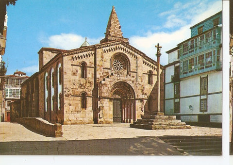 Postal 045570 : La Coruña. Colegiata de Santa Maria