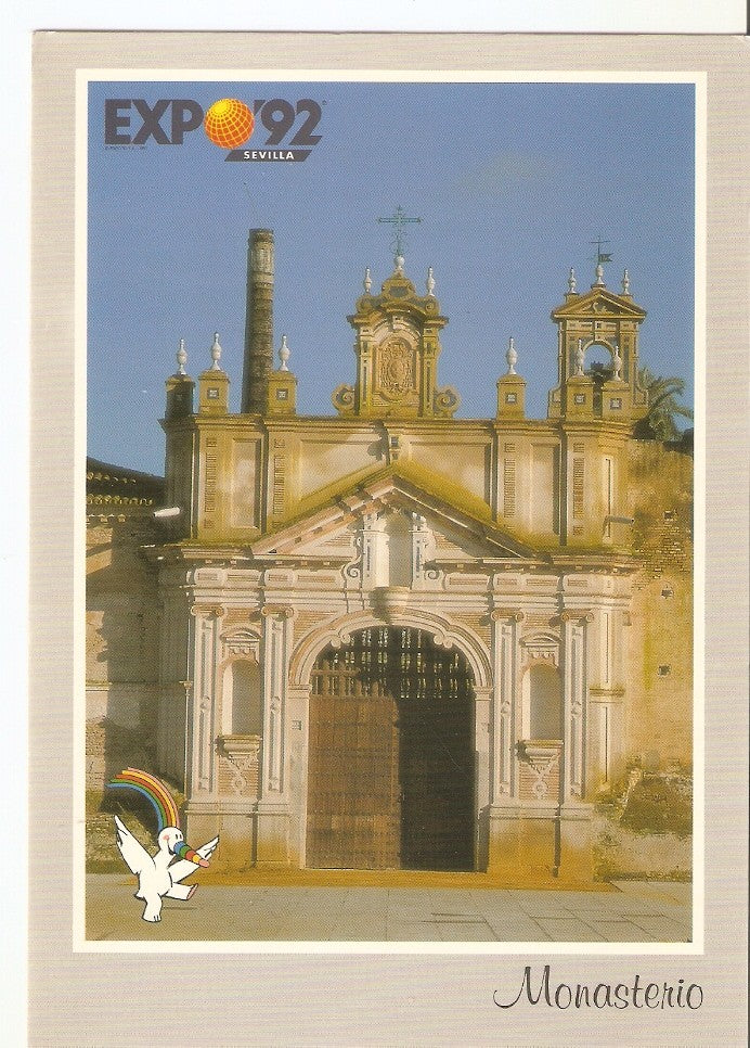 Postal 045620 : Entrada. Monasterio de Sta. Ma; de las Cuevas Isla de la Cartuja Sevilla