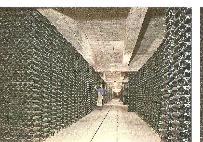 Postal 045640 : Cavas Codorniu. Botellas envejeciendo