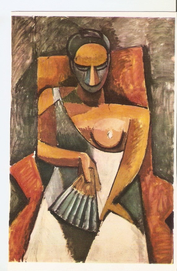 Postal 045649 : Picasso. Woman with a fan