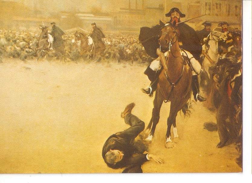 Postal 045650 : La carrega de Ramon Casas (1902) conservat a Museu Municipal dOlot